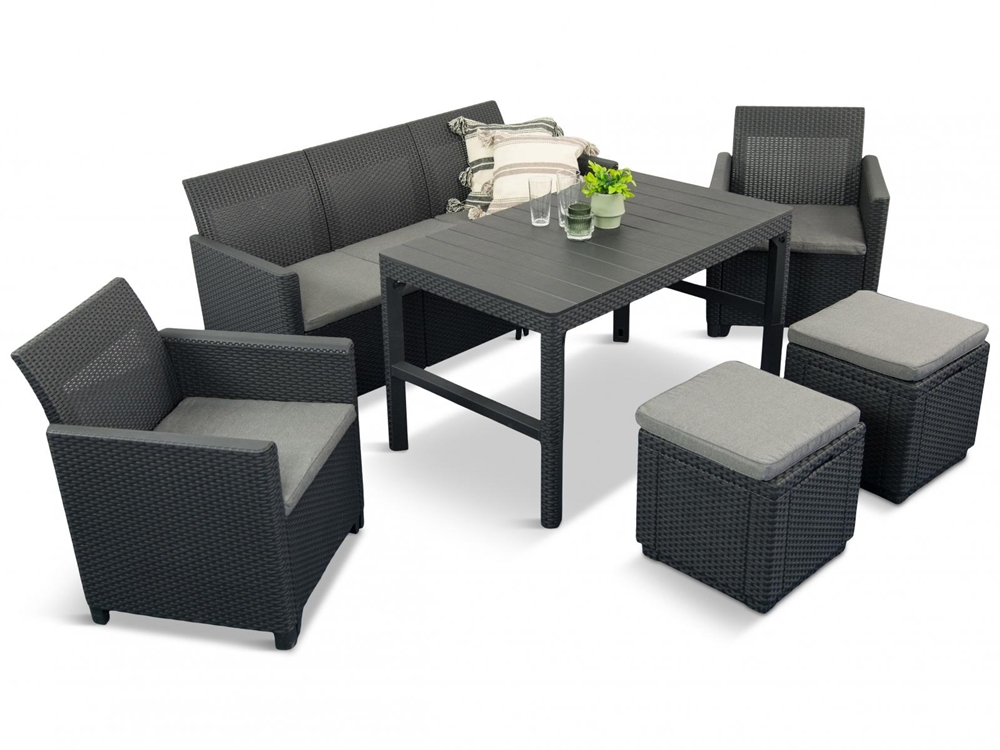 Corfu Lyon Max mobilier de grădină pentru 5 persoane